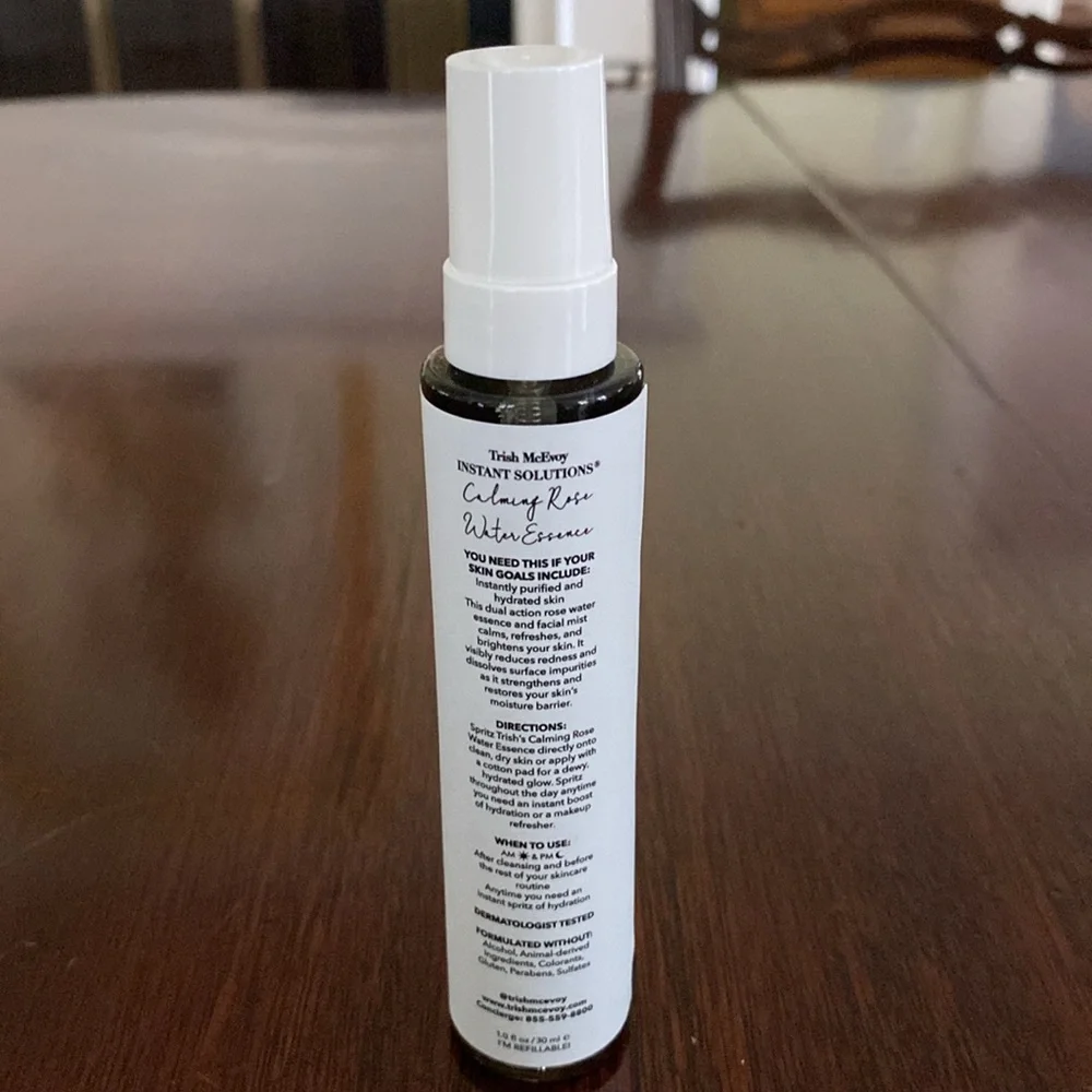 Trish McEvoy Calming Rose Water Essence 1 oz. New Unopened Unused